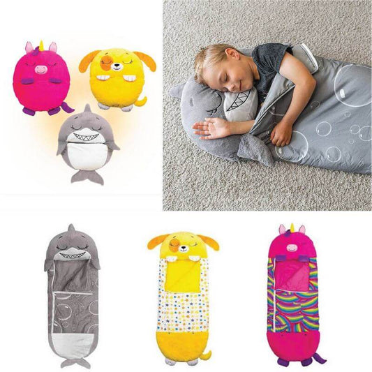 Cozy Kids Sleep Bag with Pillow for Outdoor Fun - Luxicro