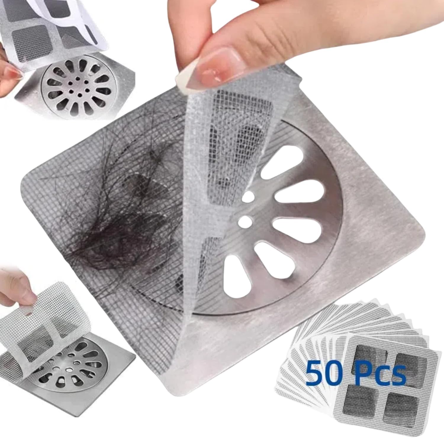 Easy Clean Drain Hair Catcher Stickers - Luxicro