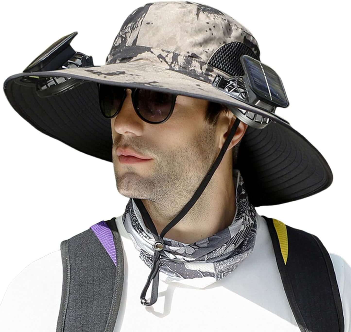 Breathable Outdoor Sun Hat with Cooling Fan