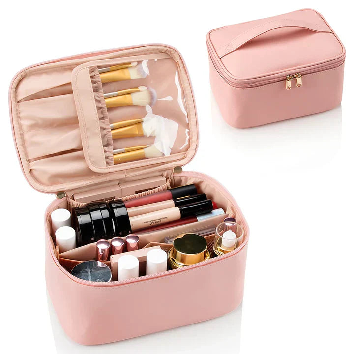 Compact Travel Cosmetics Organizer Box