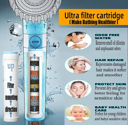 Premium Shower Head with Removable Handle