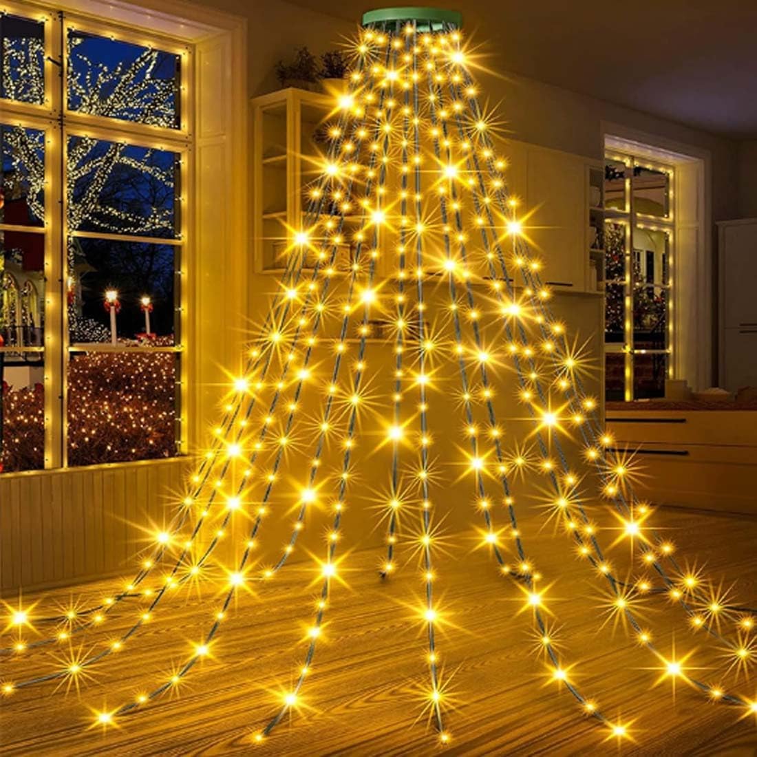 Bright LED Holiday Tree Lights for Indoor Decor - Luxicro
