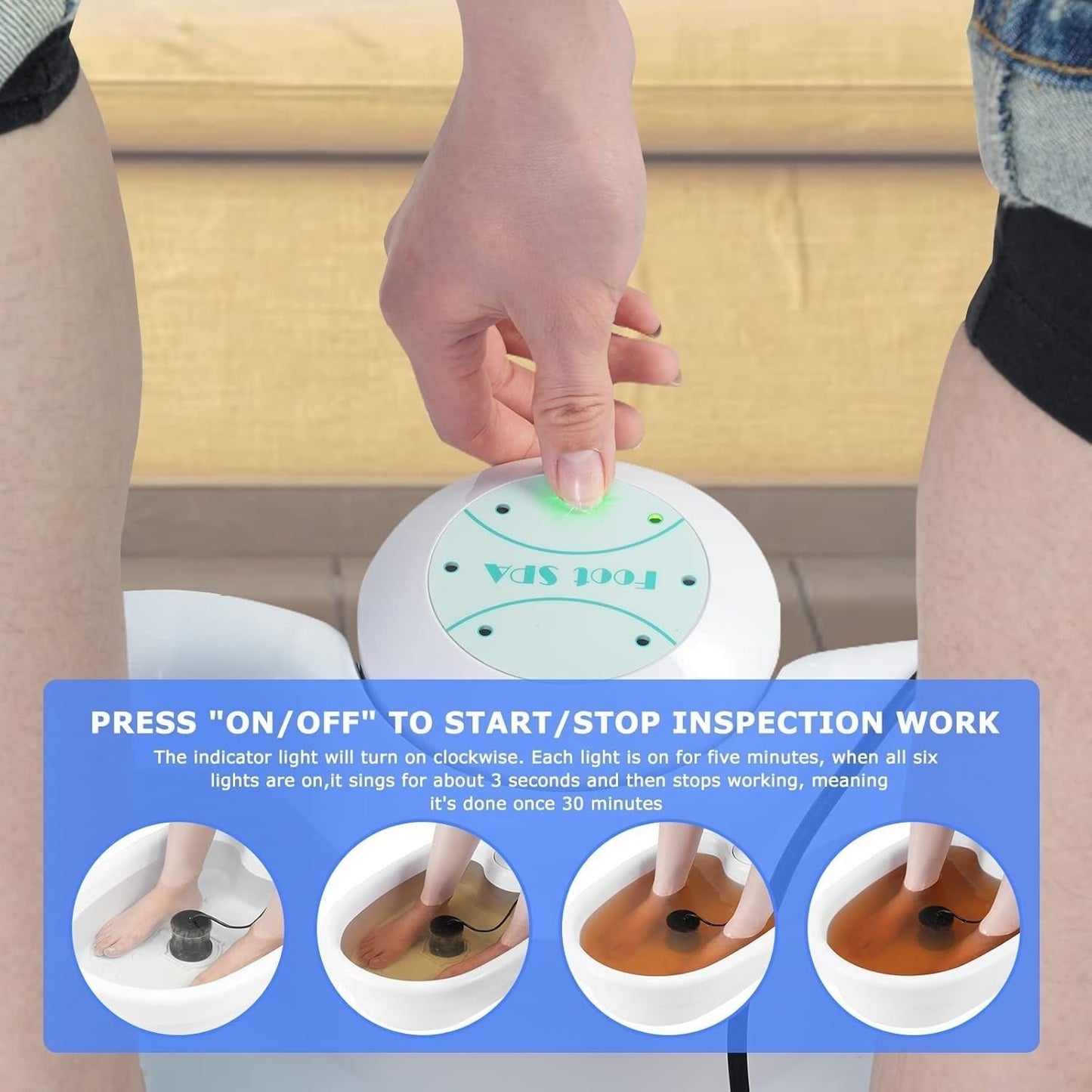 Advanced Ionic Foot Bath for Home Detox Therapy