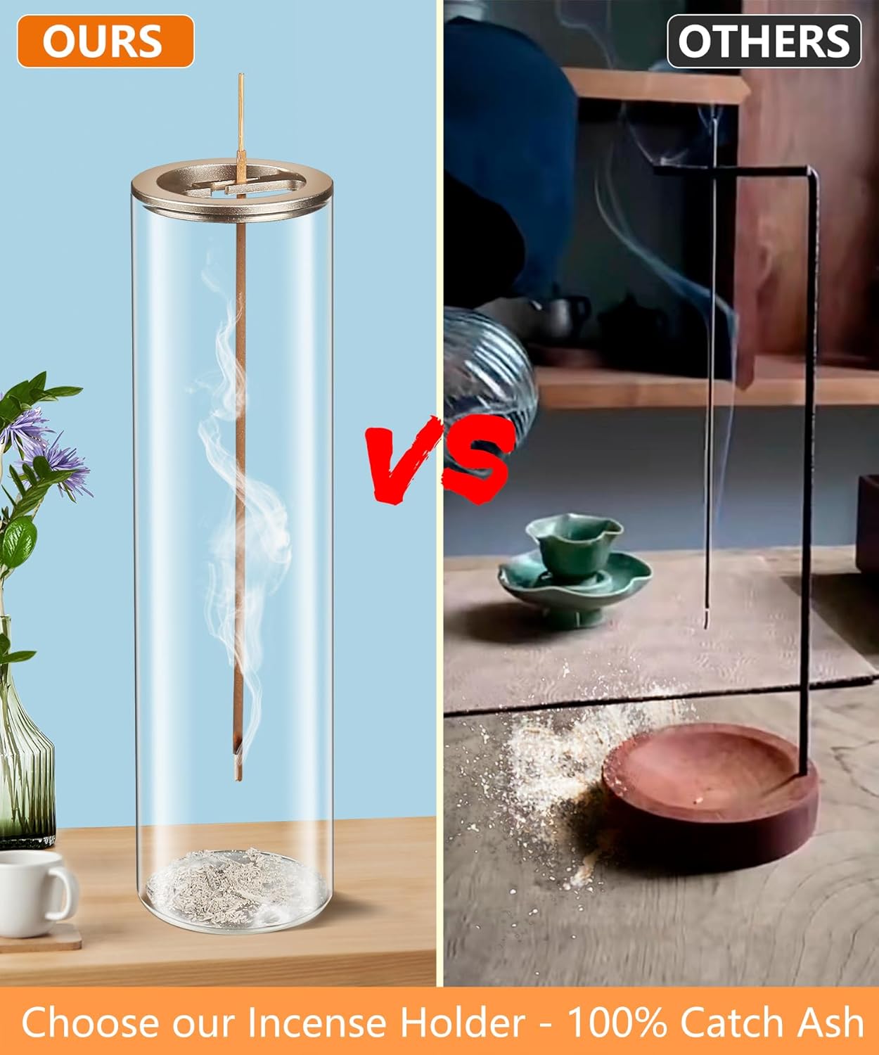 Sleek Ceramic Incense Stick Holder