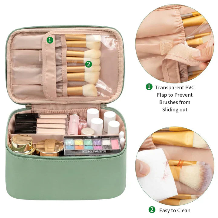 Compact Travel Cosmetics Organizer Box