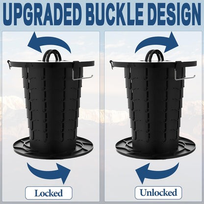 Compact Camping Toilet with Adjustable Legs