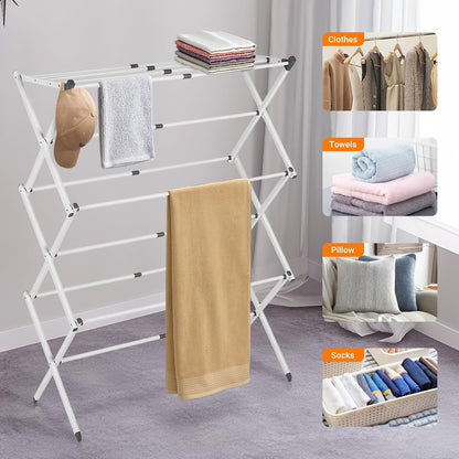 Space Saving 3 Tier Folding Dryer Rack