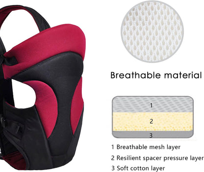 Soft Baby Carrier with Adjustable Padded Straps