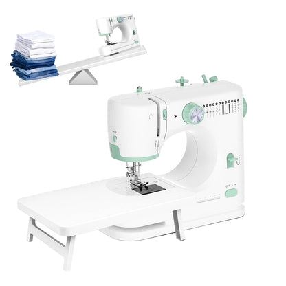 Compact Sewing Machine with 12 Stitches & Table