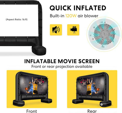 Large Inflatable Outdoor Movie Projector Kit