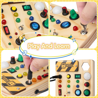 Bright Educational Toy Board with Flashing Lights