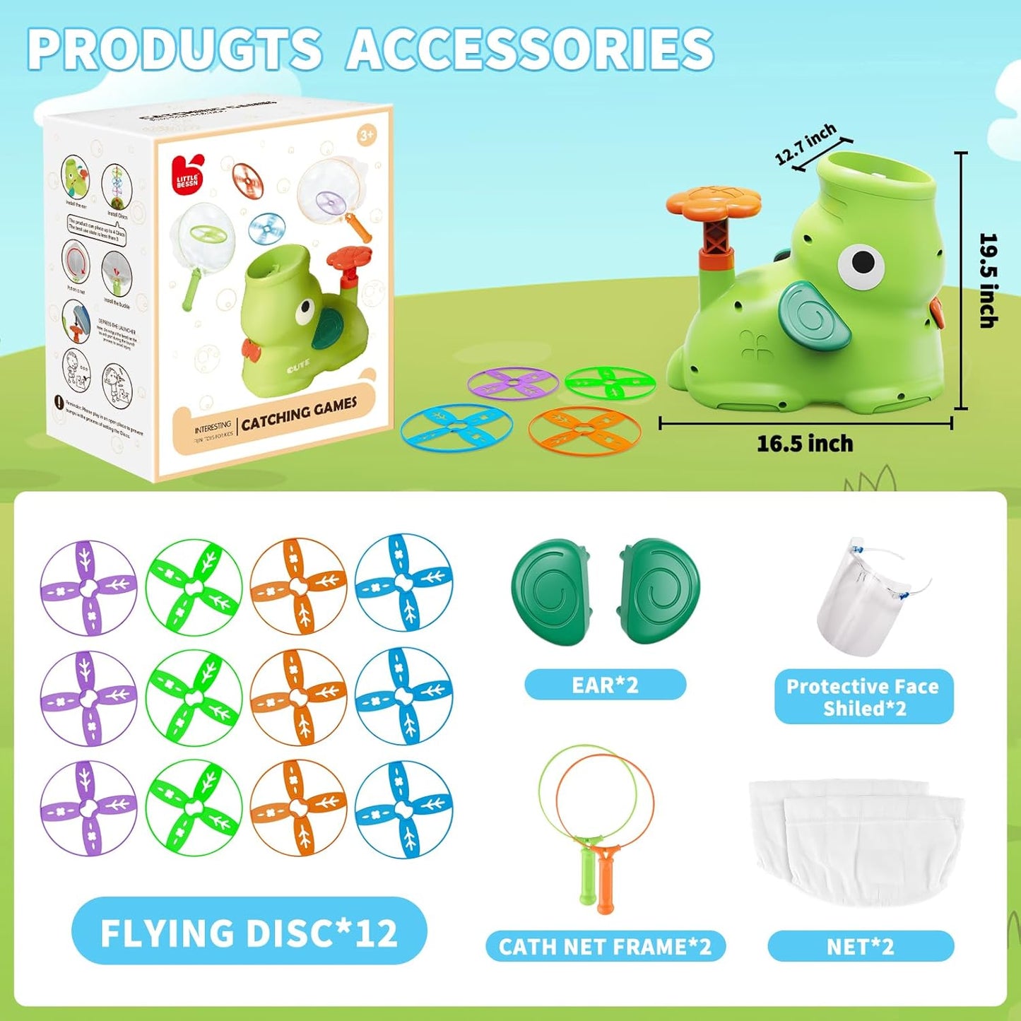 Fun Outdoor Frisbee Thrower Kit