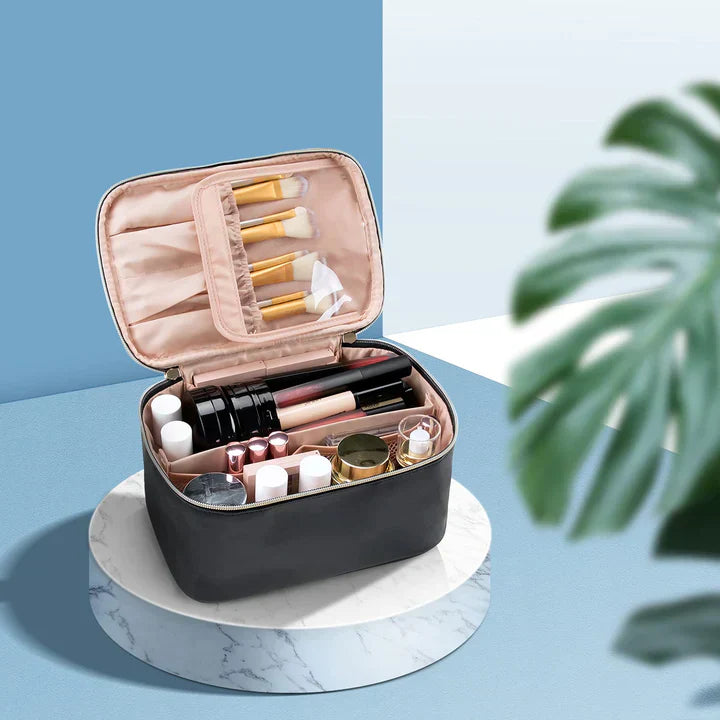 Compact Travel Cosmetics Organizer Box