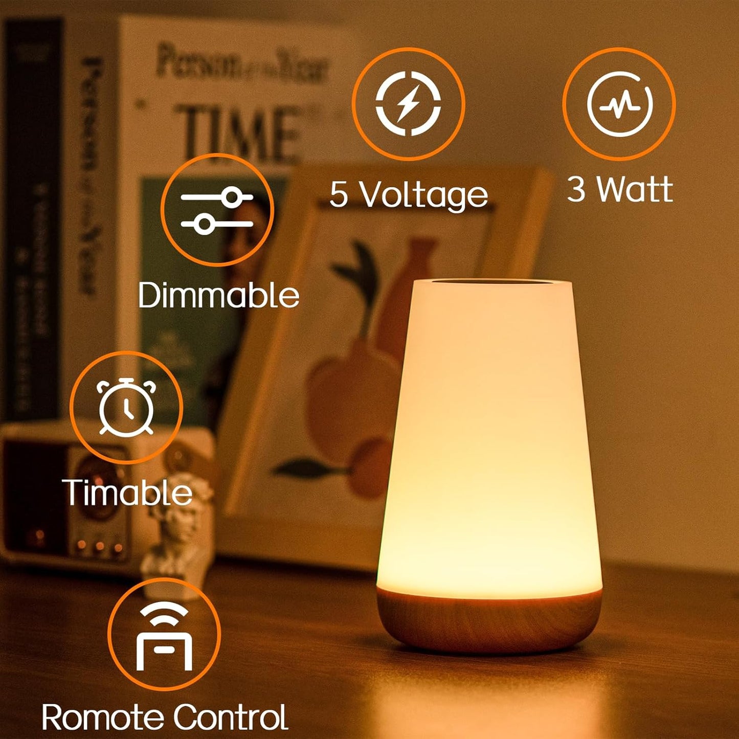 Bright Adjustable Table Night Light Lamp