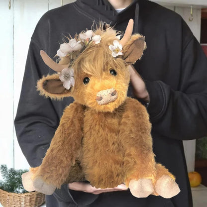 Cute Plush Farm Animal Cow Toy