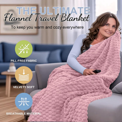 Cozy Portable Travel Blanket Set