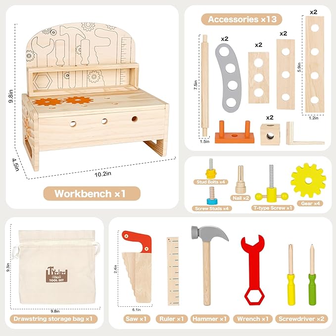 Colorful Educational Wood Toy