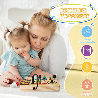 Bright Educational Toy Board with Flashing Lights
