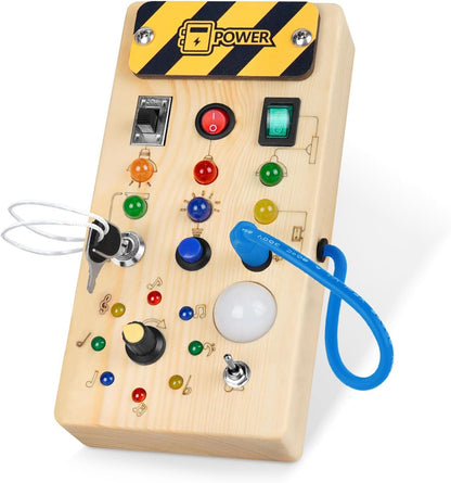 Learning Interactive Wood Toy Board - Luxicro