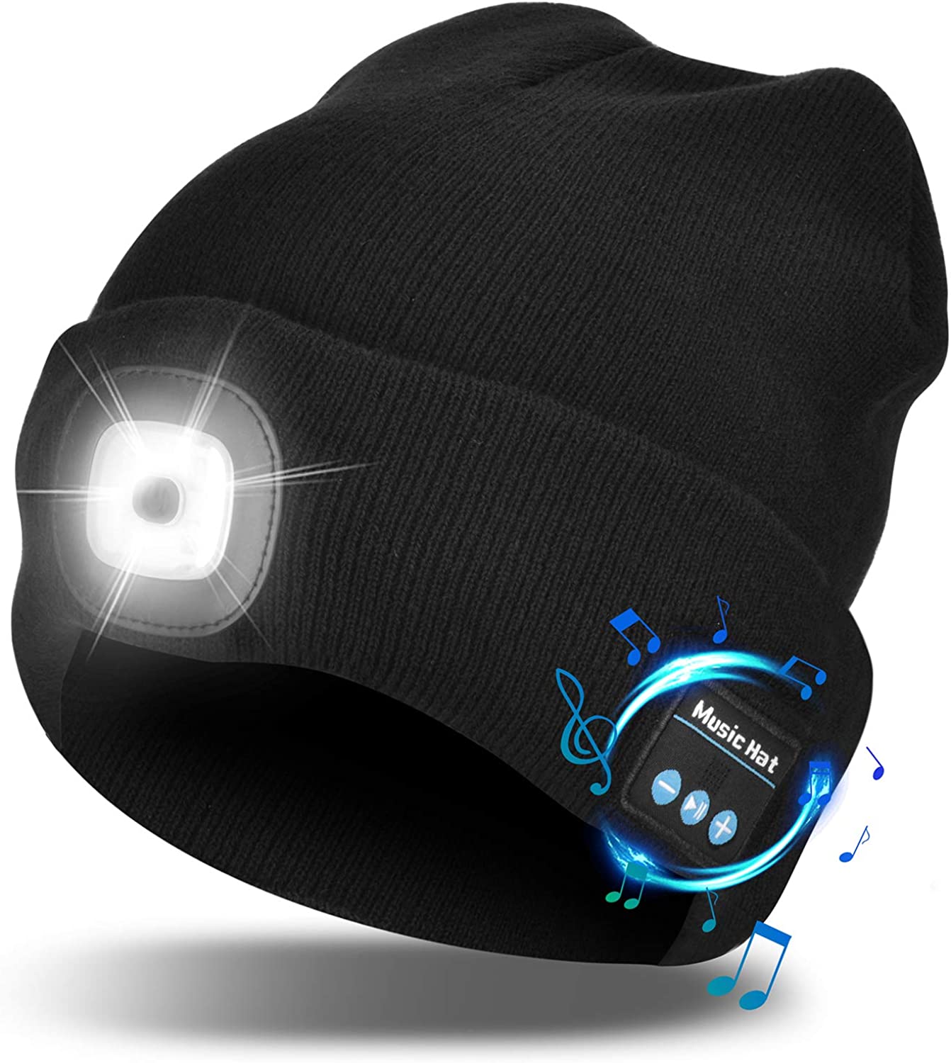 Warm LED Beanie with Bluetooth Headphones - Luxicro