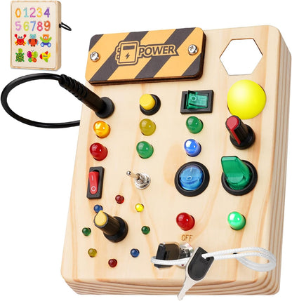 Bright Educational Toy Board with Flashing Lights