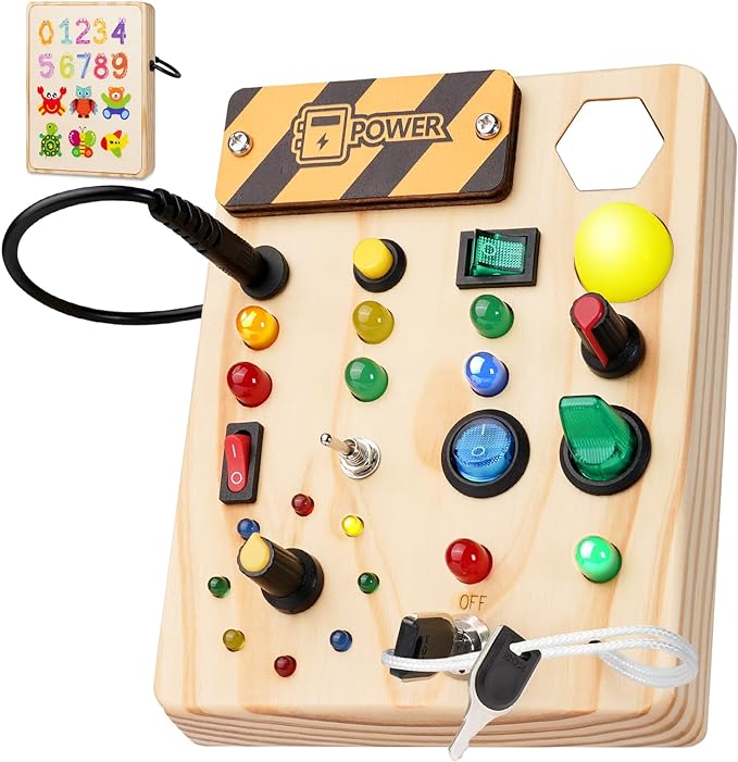 Bright Children's Notice Board with LED Educational Lights - Luxicro