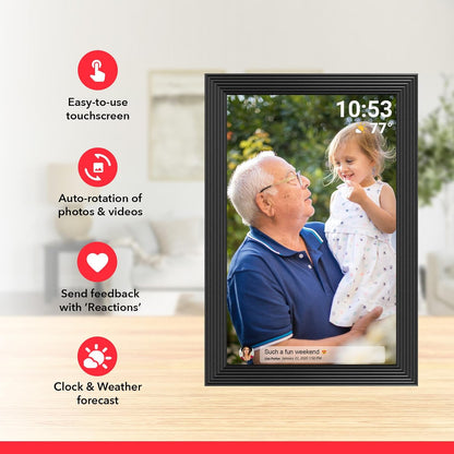 Clear Digital Picture Frame with Video and Motion Sensor