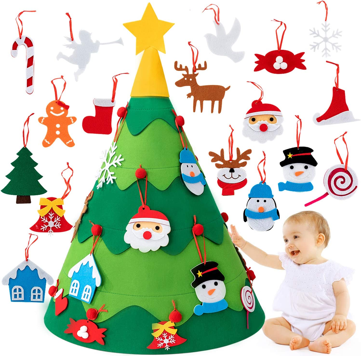 Colorful Interactive Christmas Tree Playset - Luxicro