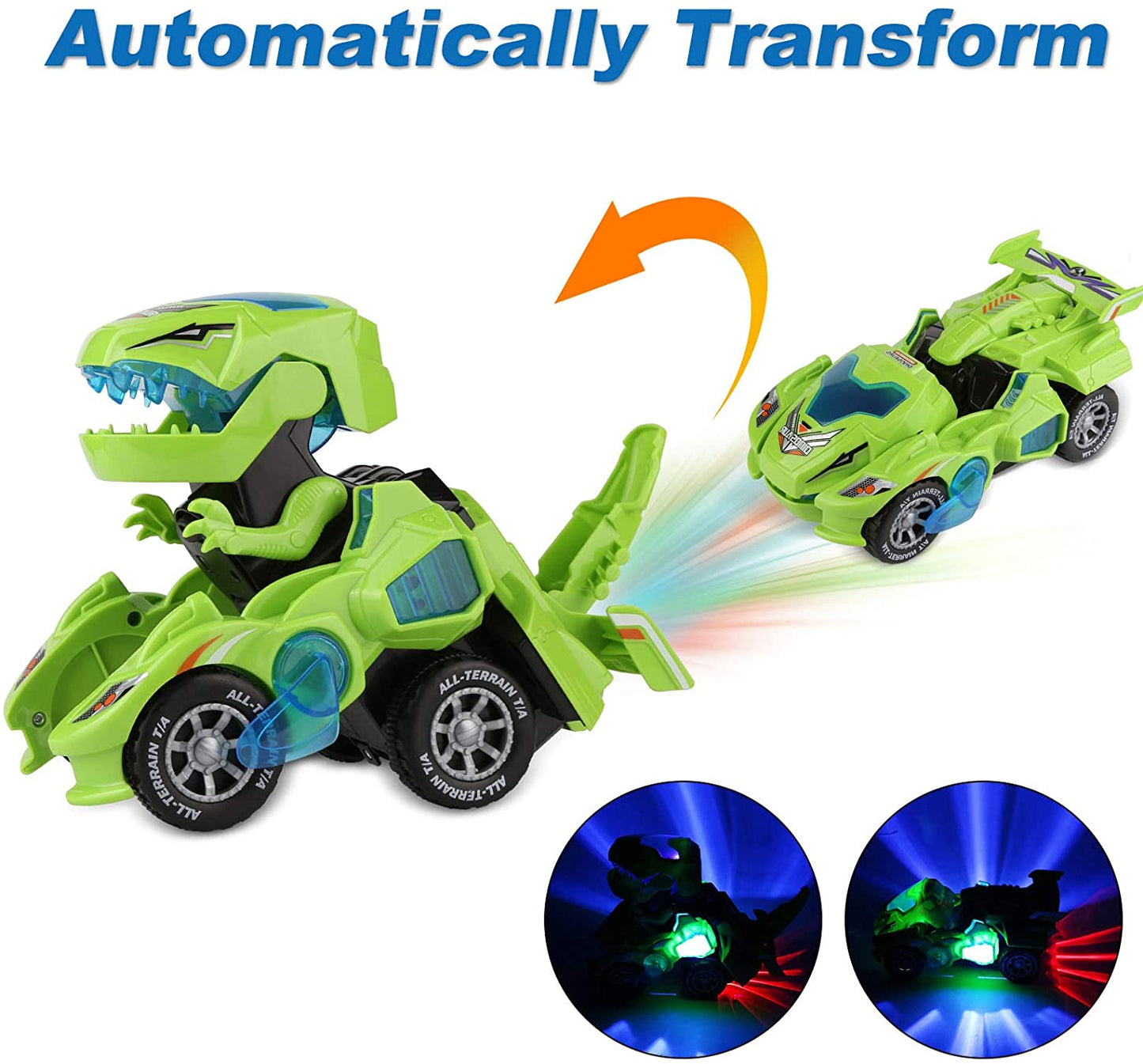Cool Convertible Dino Vehicle Toy