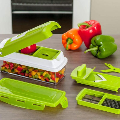 Simple 12-in-1 Vegetable Cutter with Protective Cover
