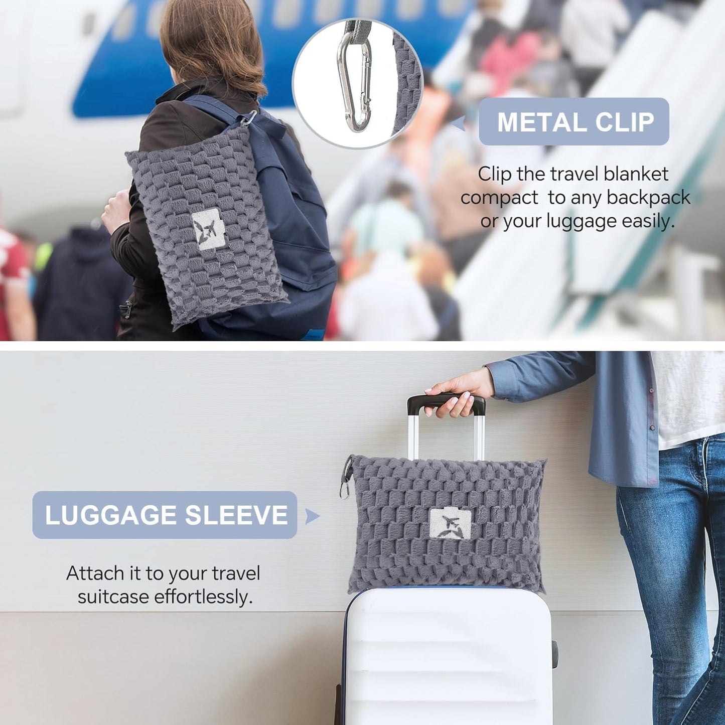 Cozy Portable Travel Blanket Set