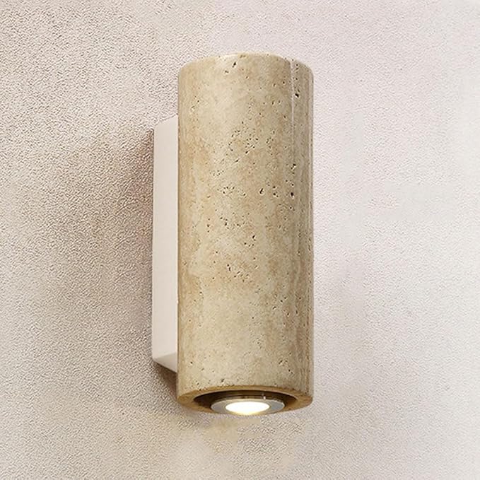 Simple White Wall Sconce Light - Round Square Design
