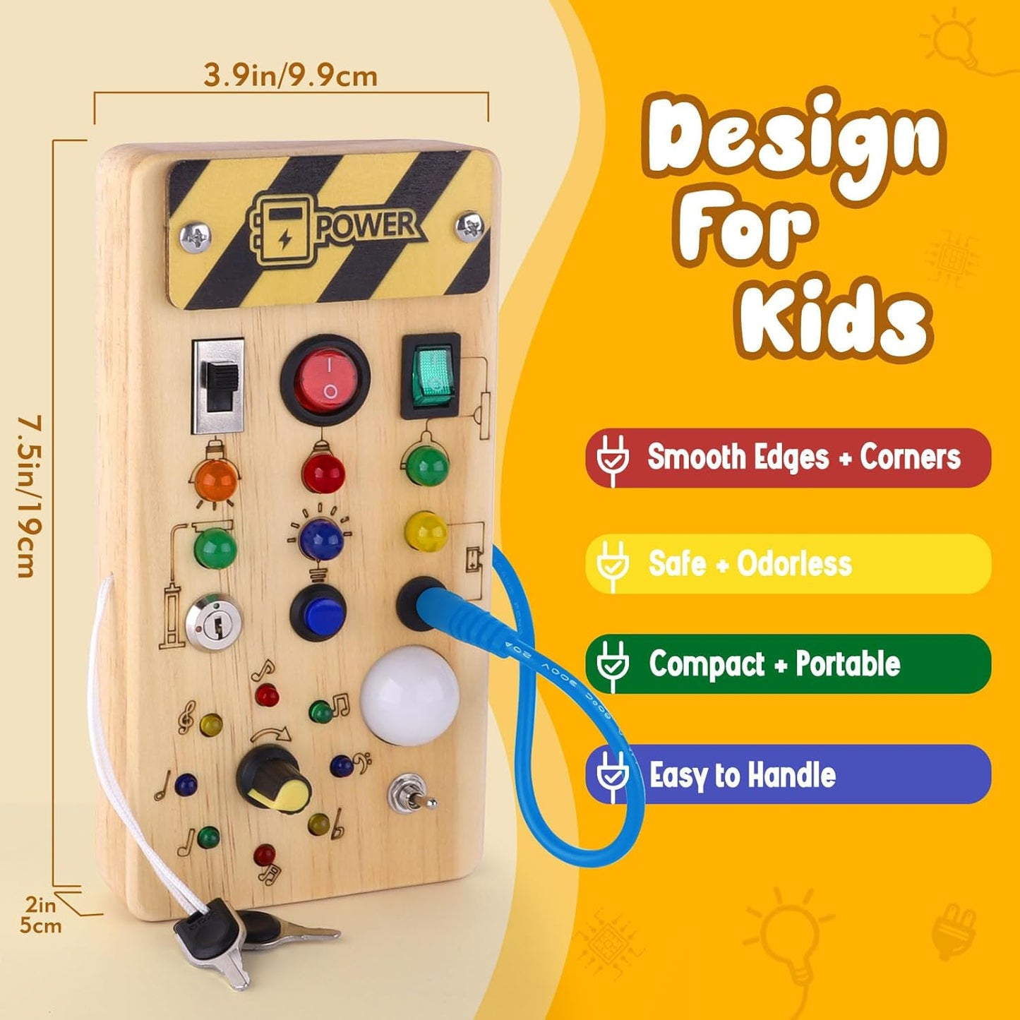 Learning Interactive Wood Toy Board