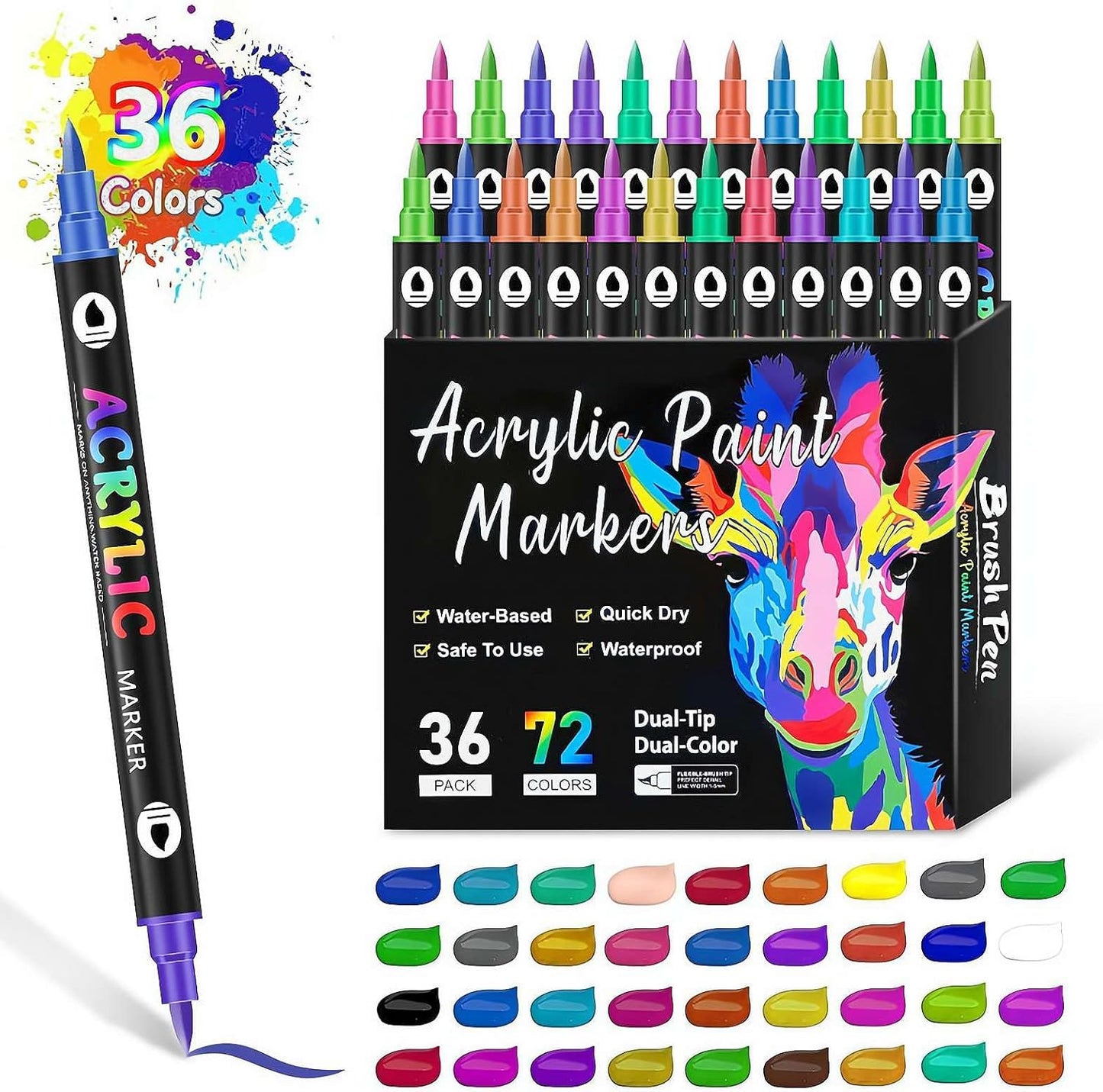 Colorful Fine Tip Paint Pens