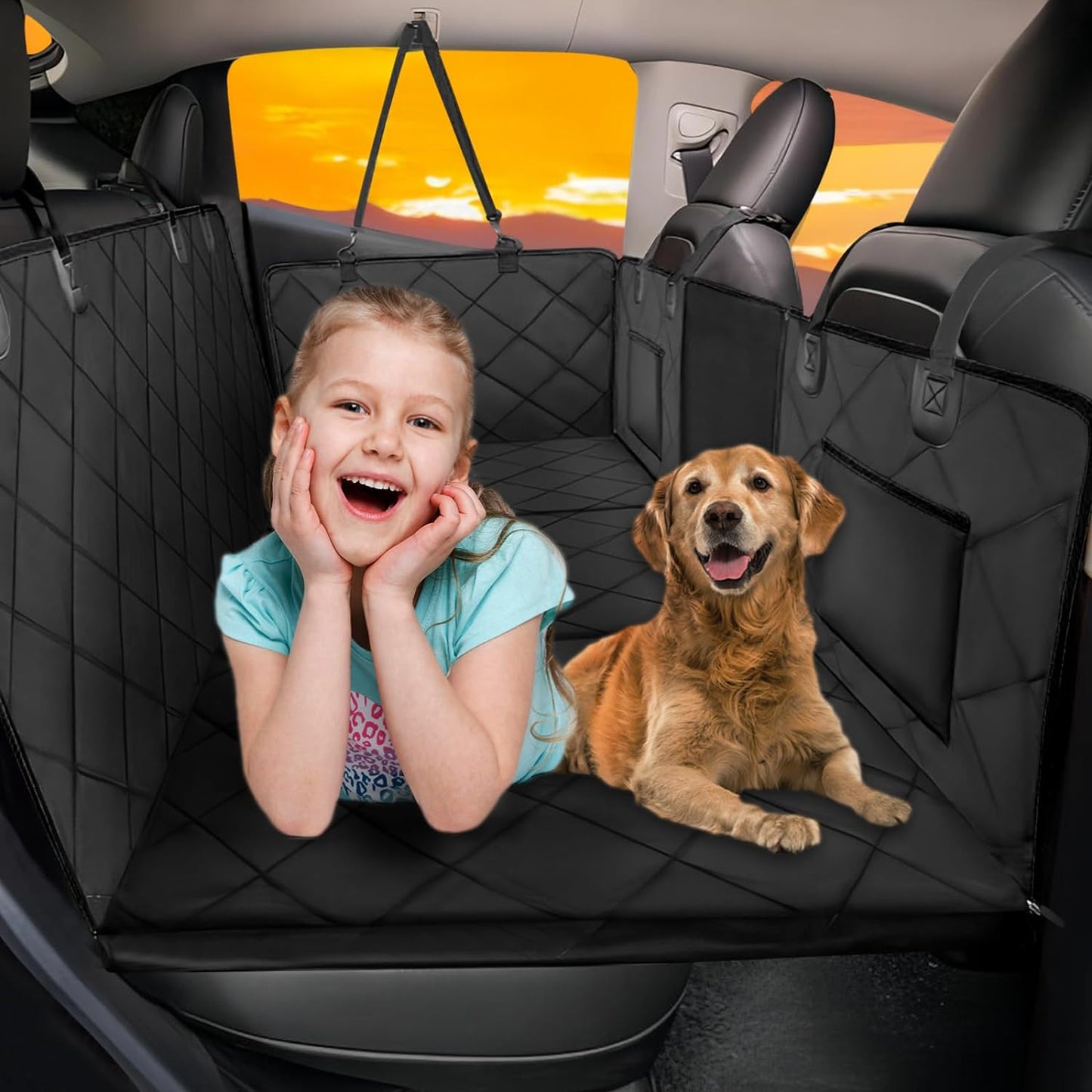 Pet Car Back Seat Extender Waterproof Dog Bed - Luxicro