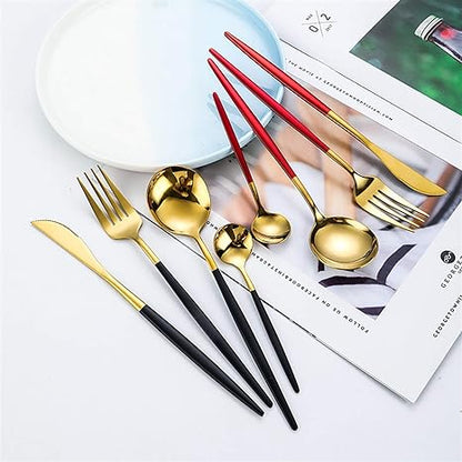 Stainless Steel 24-Piece Silverware Dinner Set