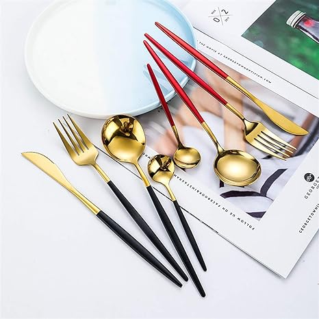 Elegant 24-Piece Silverware Cutlery Set