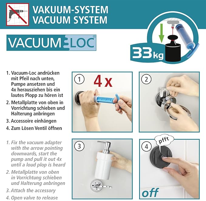 Easy Hang Drill-Free Wall Hooks for Bathroom & Kitchen
