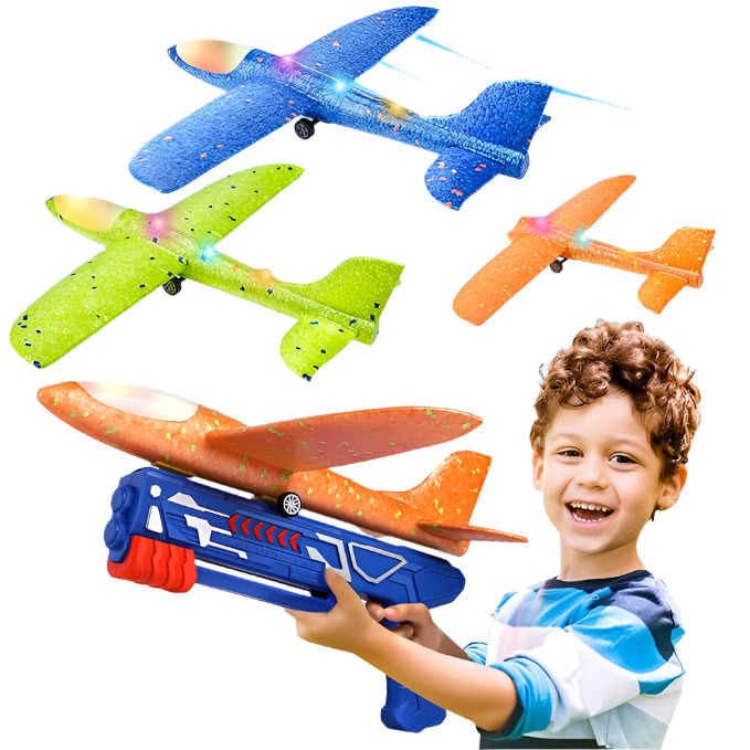 Fun Flying Foam Plane Launch Kit - Luxicro