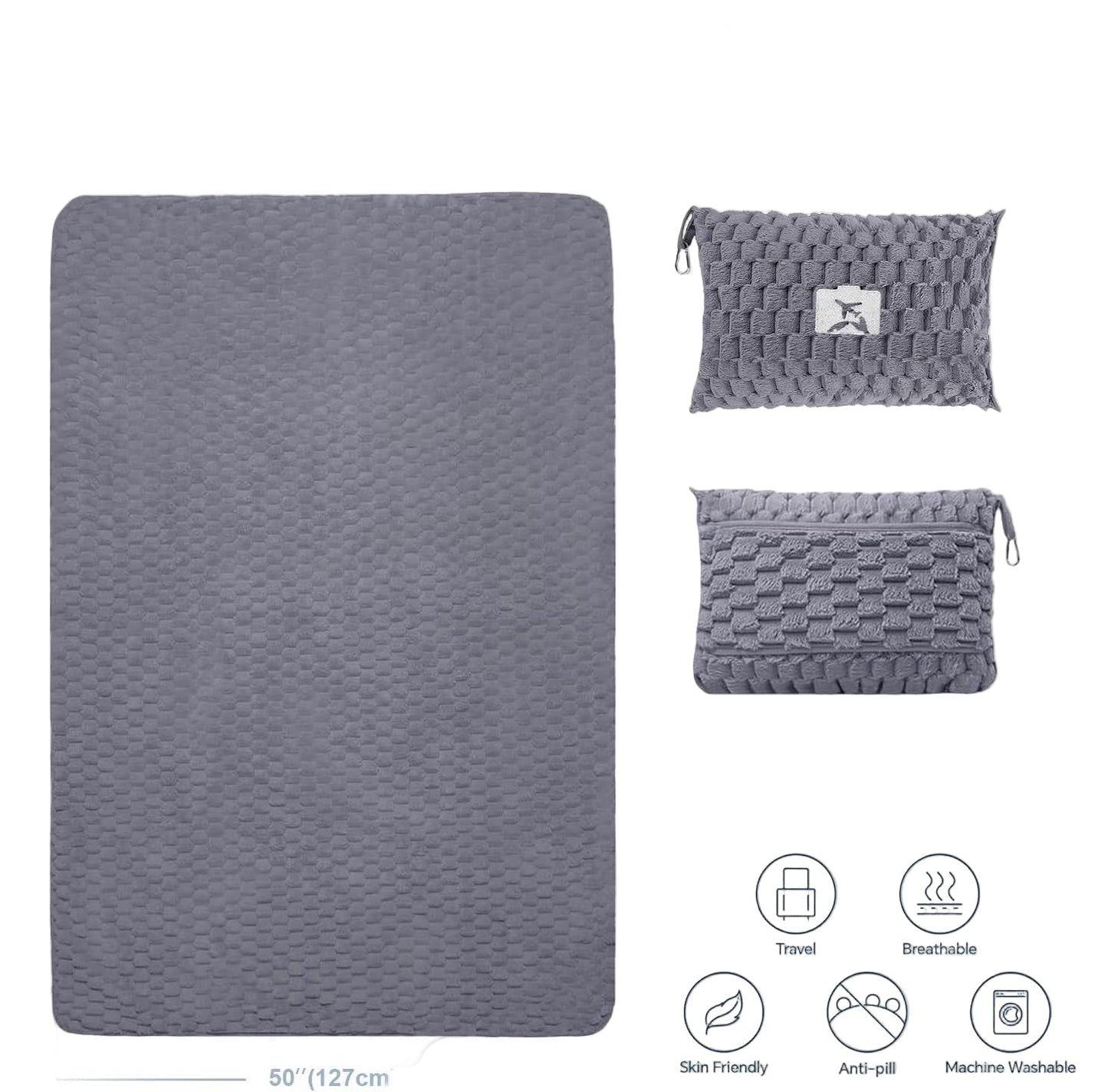 Cozy Portable Travel Blanket Set