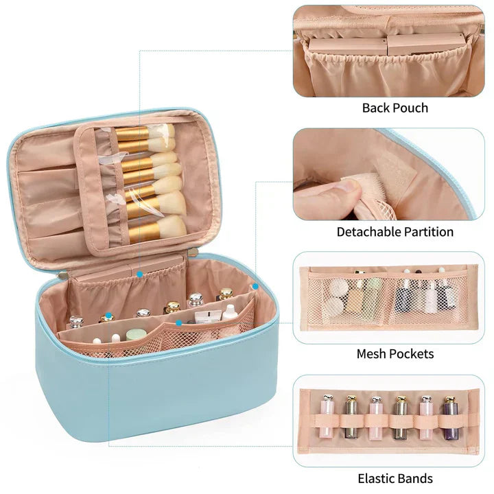 Compact Travel Cosmetics Organizer Box
