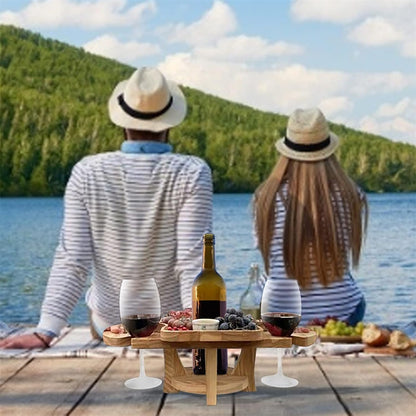 Compact 2-in-1 Wine and Fruit Stand