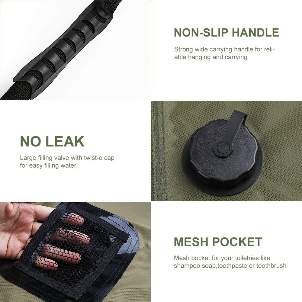 Compact Outdoor Solar Shower Kit