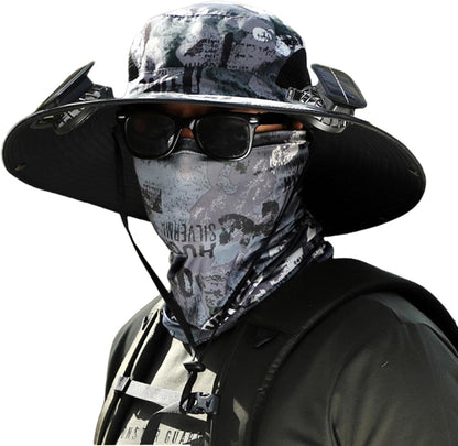 Breathable Outdoor Sun Hat with Cooling Fan