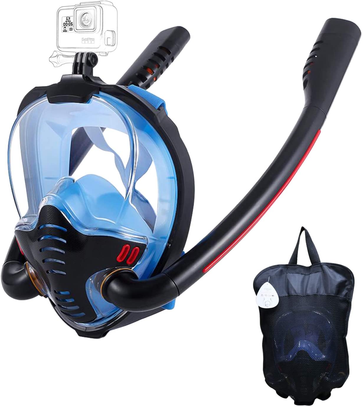Crystal Clear Anti-Fog Snorkel Mask - Luxicro