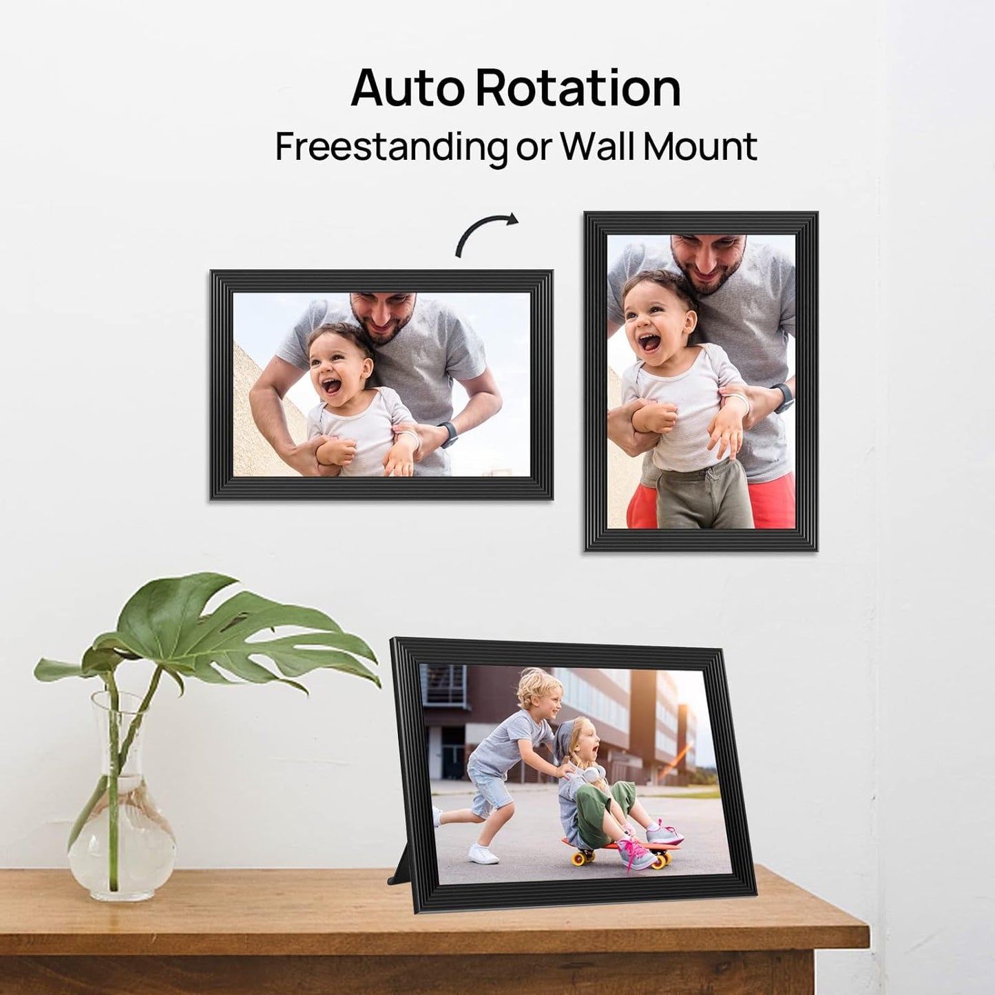 Clear Digital Picture Frame with Video and Motion Sensor