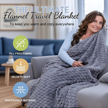 Cozy Portable Travel Blanket Set