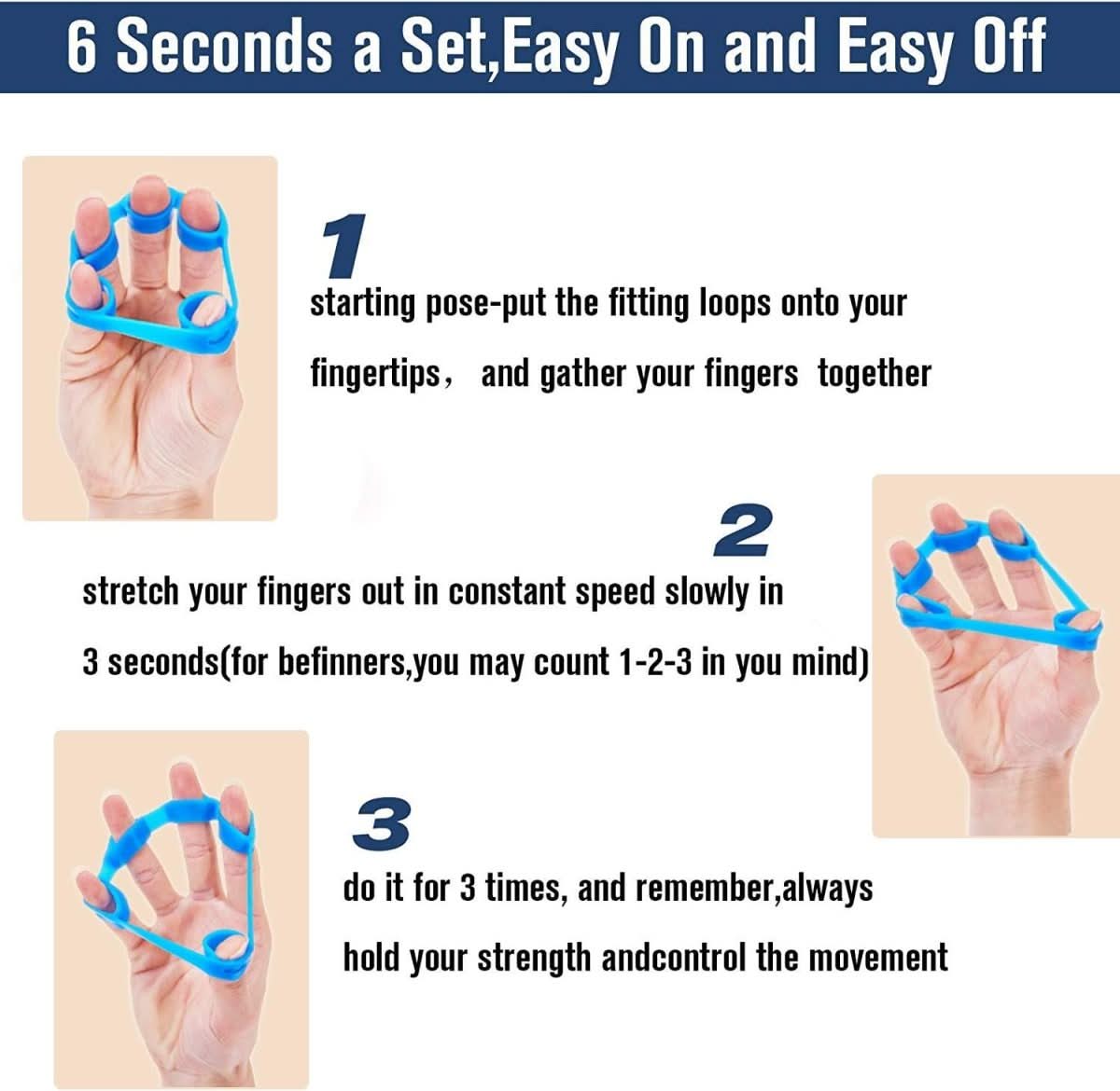 Premium 6-Piece Grip Strengthener Set