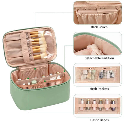 Compact Travel Cosmetics Organizer Box