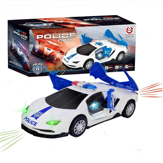 Cool Toy Police Car with Flashing Lights and Sirens - Luxicro